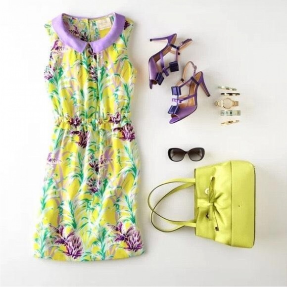 EUC Kate Spade Neal Silk Flora dress - Picture 4 of 5